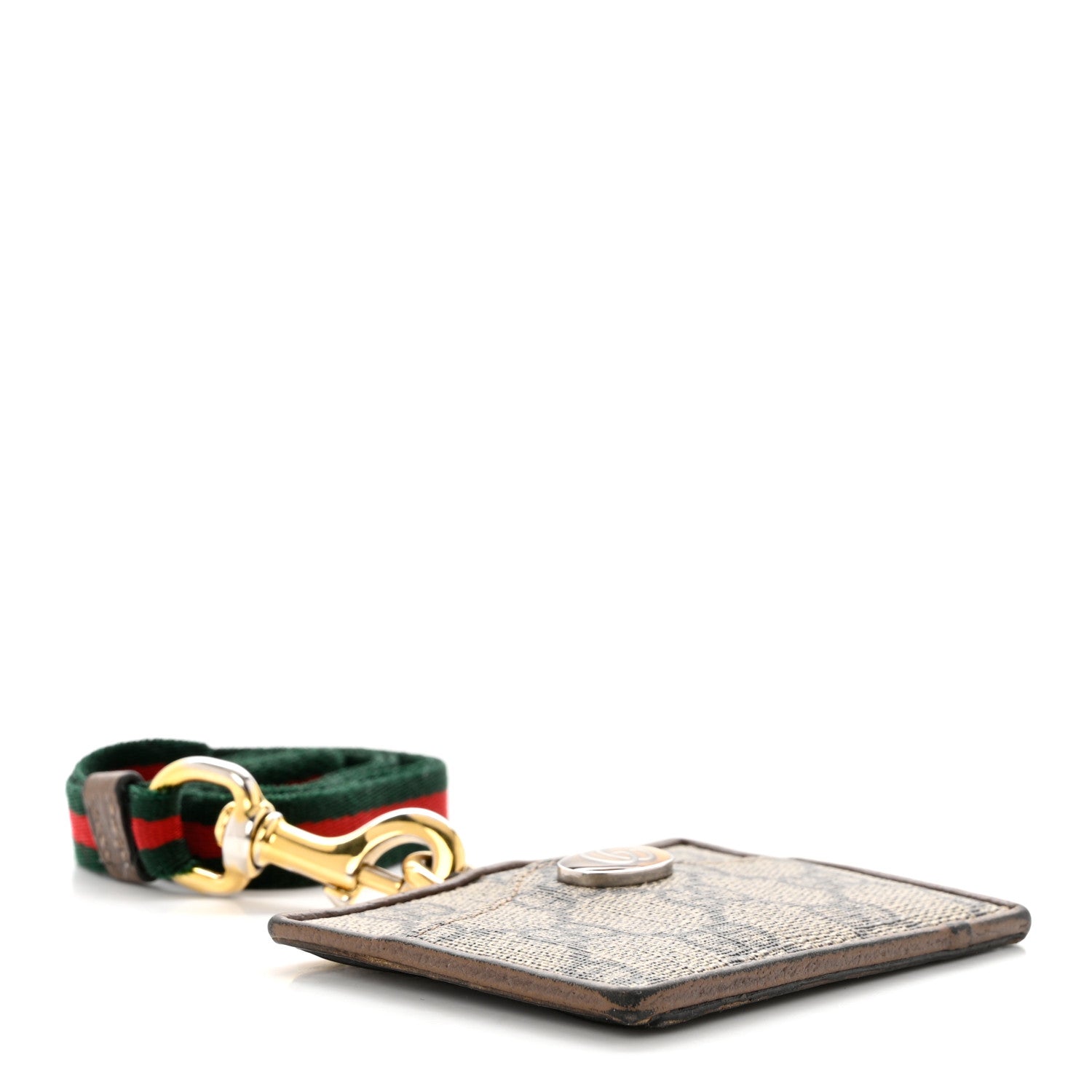 Gucci GG Supreme Monogram Ophidia ID Holder Beige Ebony New Acero 4 of 8