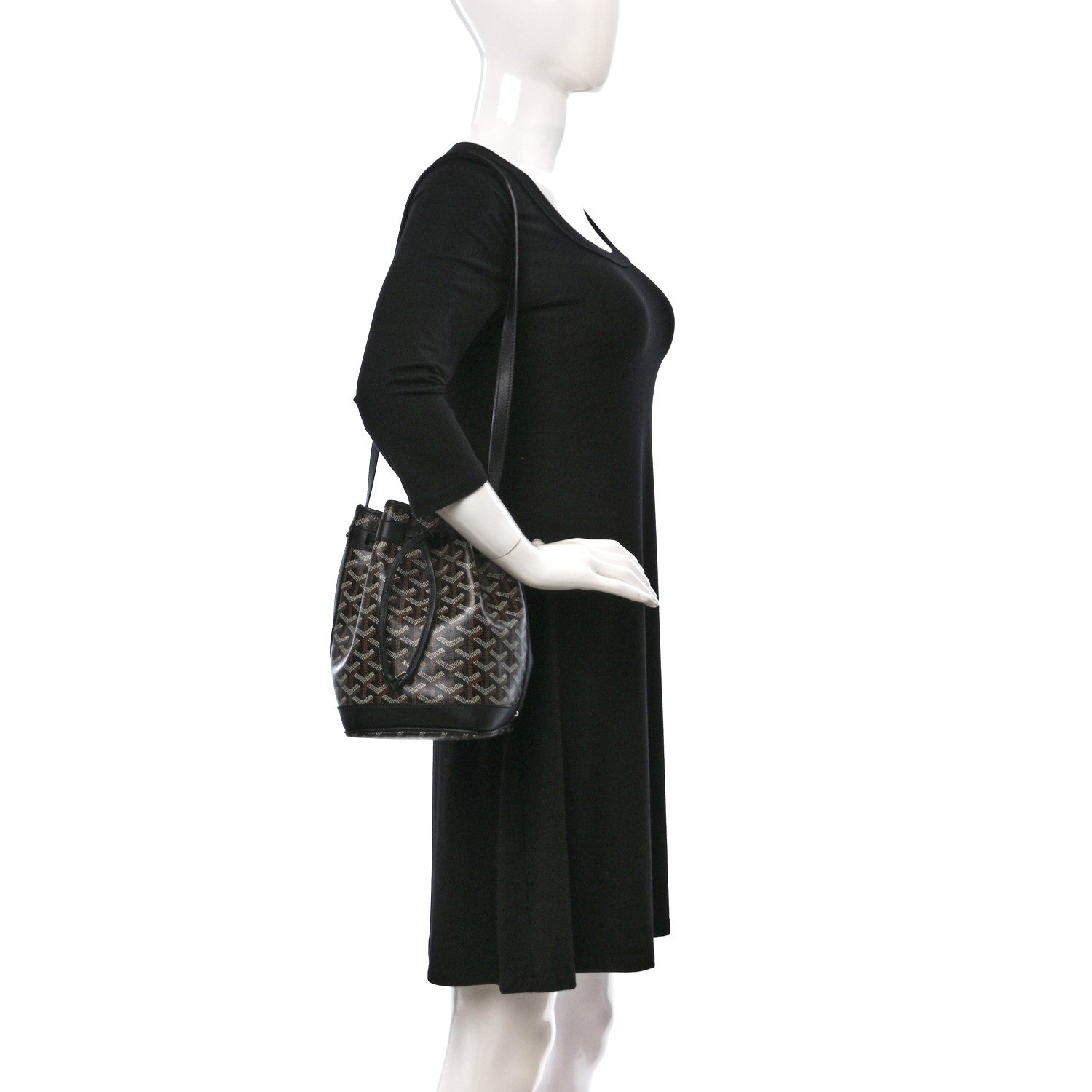 Goyard Goyardine Petit Flot Bucket Bag PM Black 2 of 10