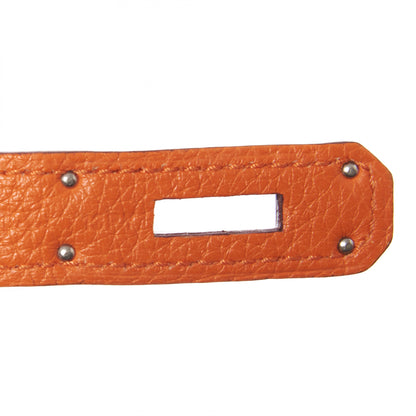 Hermes Taurillon Clemence Jypsiere 28 Orange 10 of 11
