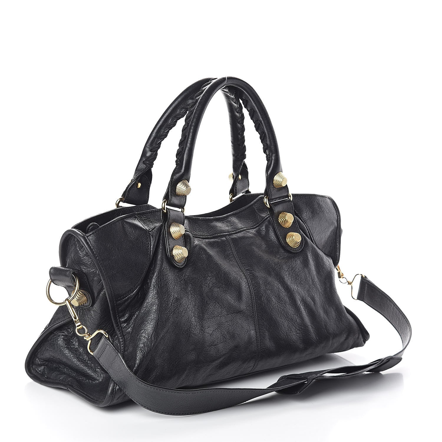 Balenciaga Agneau Giant 21 Gold Hardware Part Time Black 3 of 8