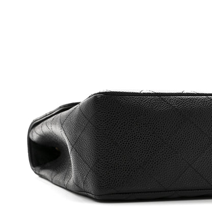 Chanel Caviar Quilted Jumbo Single Flap Black 9 of 11