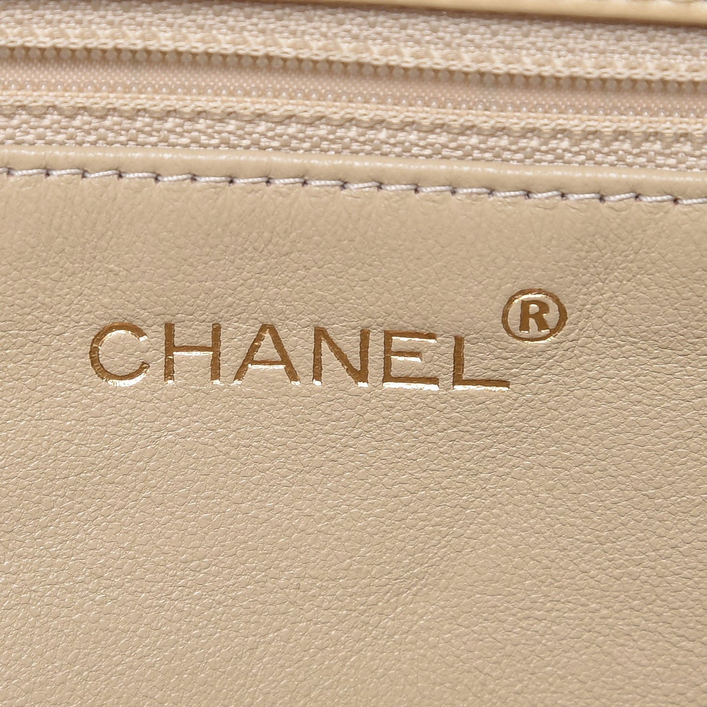 Lambskin Quilted Bekko Resin Shopper Tote Beige