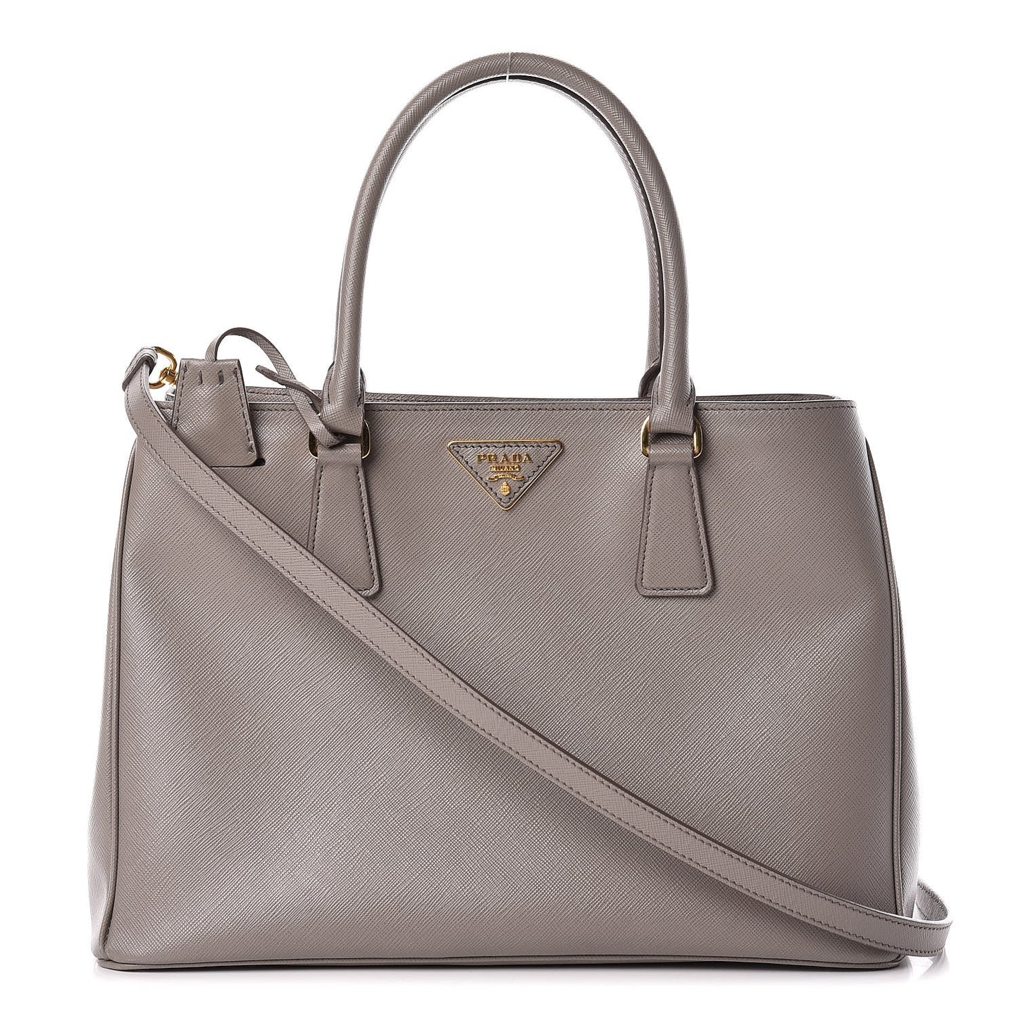 Saffiano Lux Medium Tote Argilla