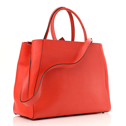 Fendi Vitello Elite Regular 2Jours Tote Papavero 3 of 13