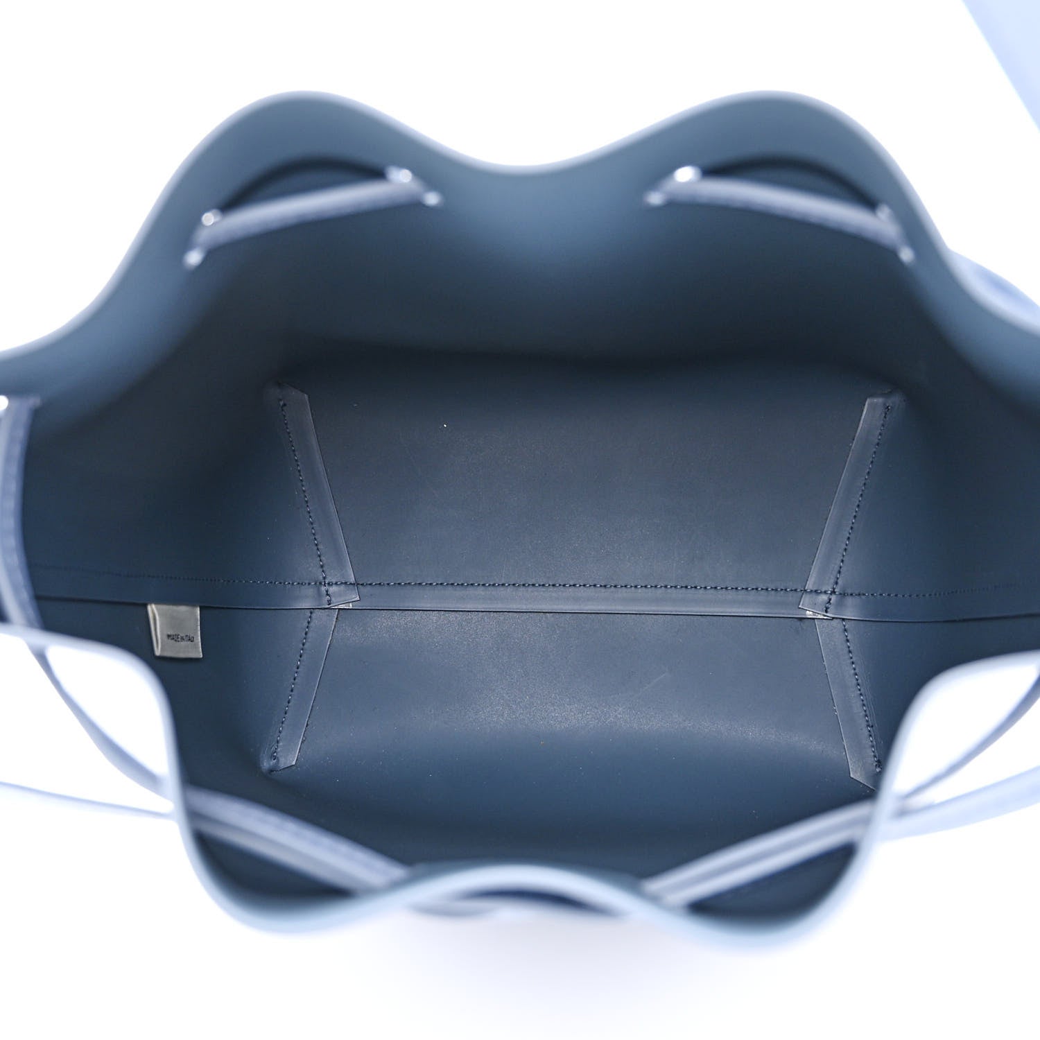 Mansur Gavriel Saffiano Mini Bucket Bag Blue 5 of 10