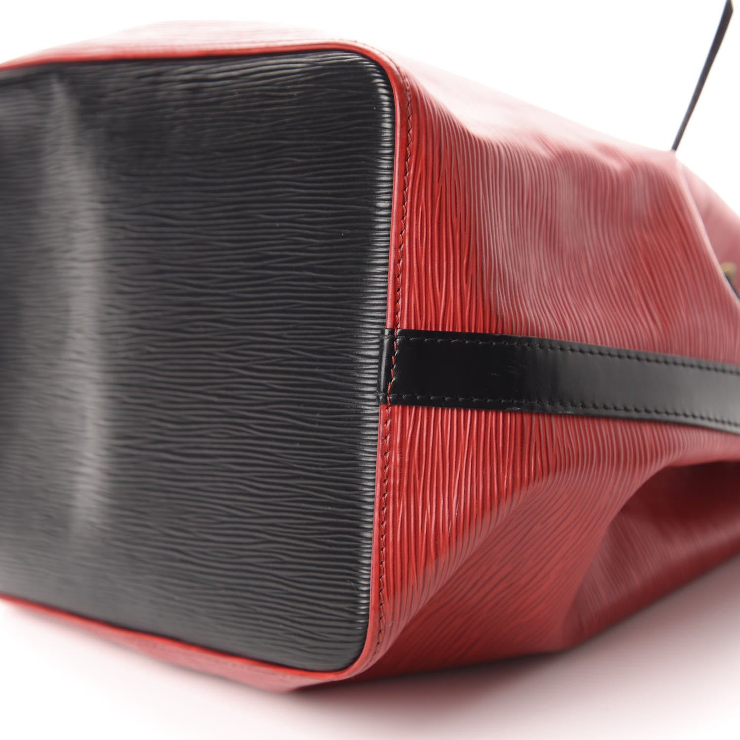 Louis Vuitton Epi Petit Bi-Color Noe Castillan Red Black 7 of 9