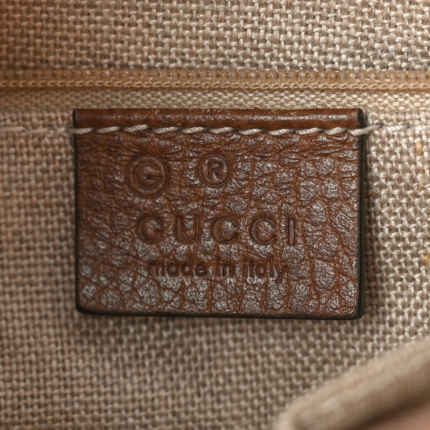 Monogram Small Bree Tote Beige Tabacco