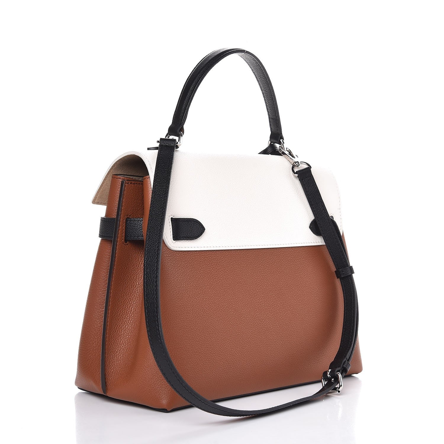 Louis Vuitton Soft Calfskin Lockme Ever Caramel Creme Black 4 of 9
