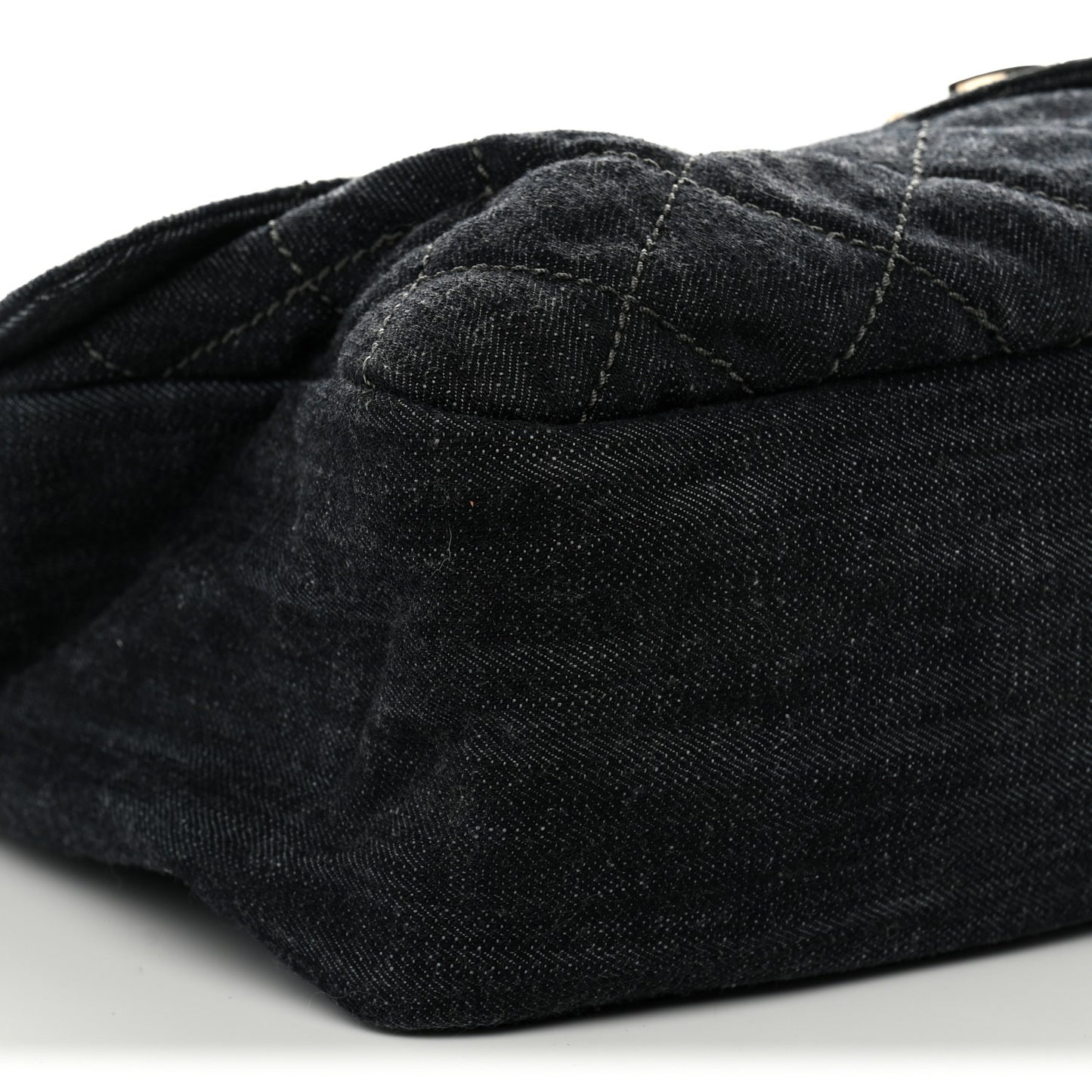 Denim Quilted Stretch Spirit Messenger Bag Dark Blue