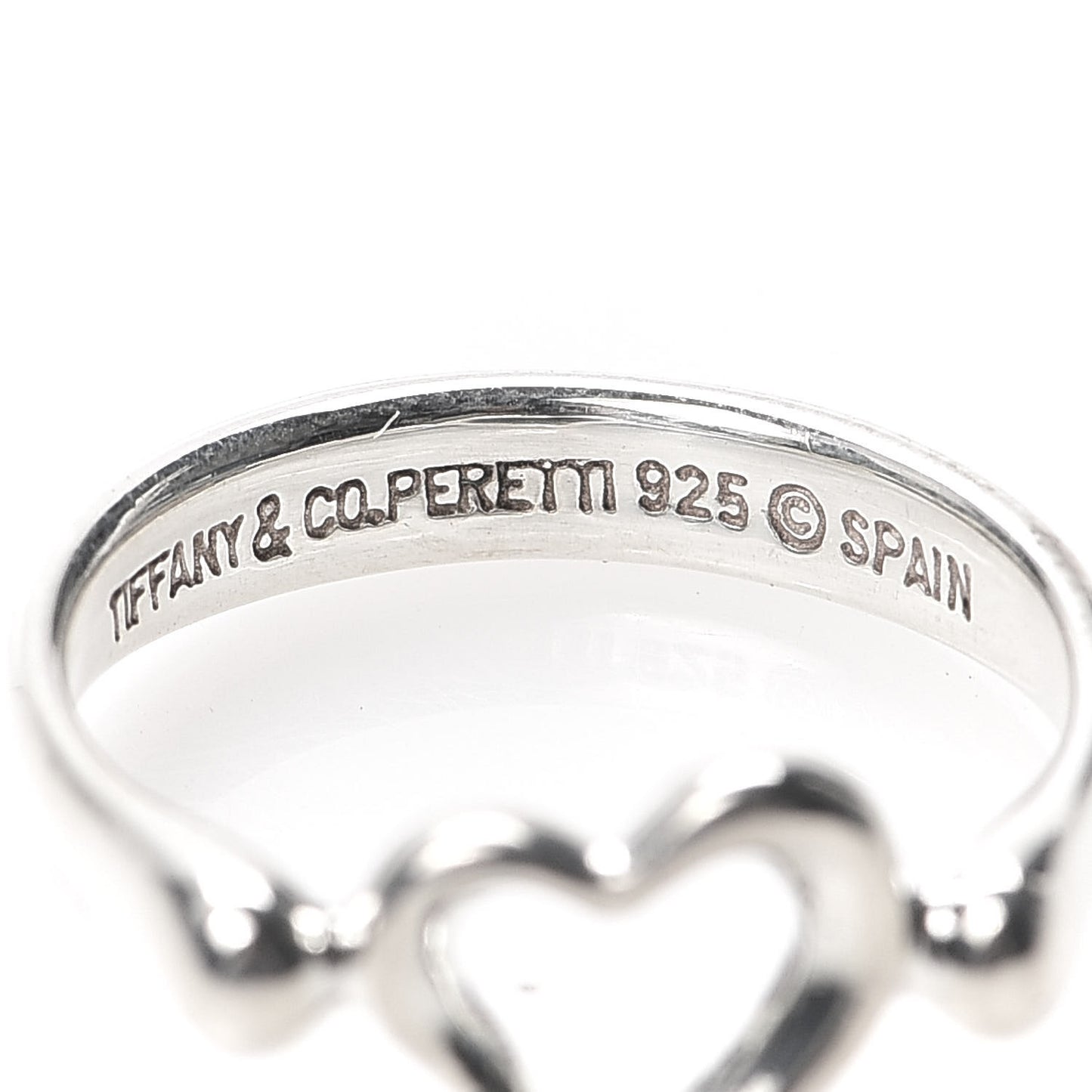 Sterling Silver Elsa Peretti Open Heart Ring 51 5.75