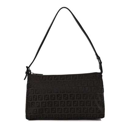 Fendi Zucchino Mini Pochette Tobacco Moro 1 of 9