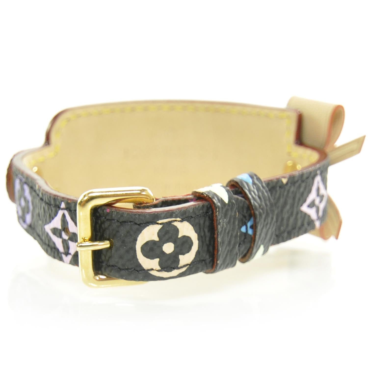 Louis Vuitton Monogram Multicolor Address Wish Bracelet Black 3 of 7