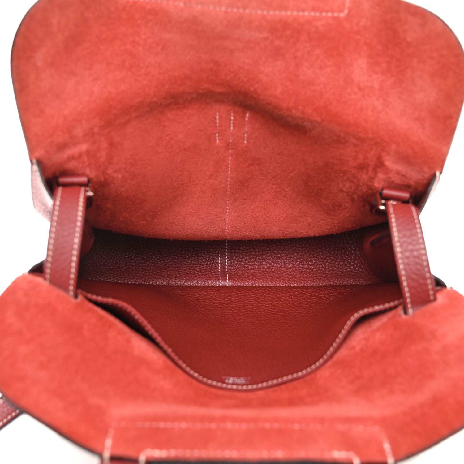 Hermes Taurillon Clemence Halzan 31 GM Rouge Grenat 5 of 12