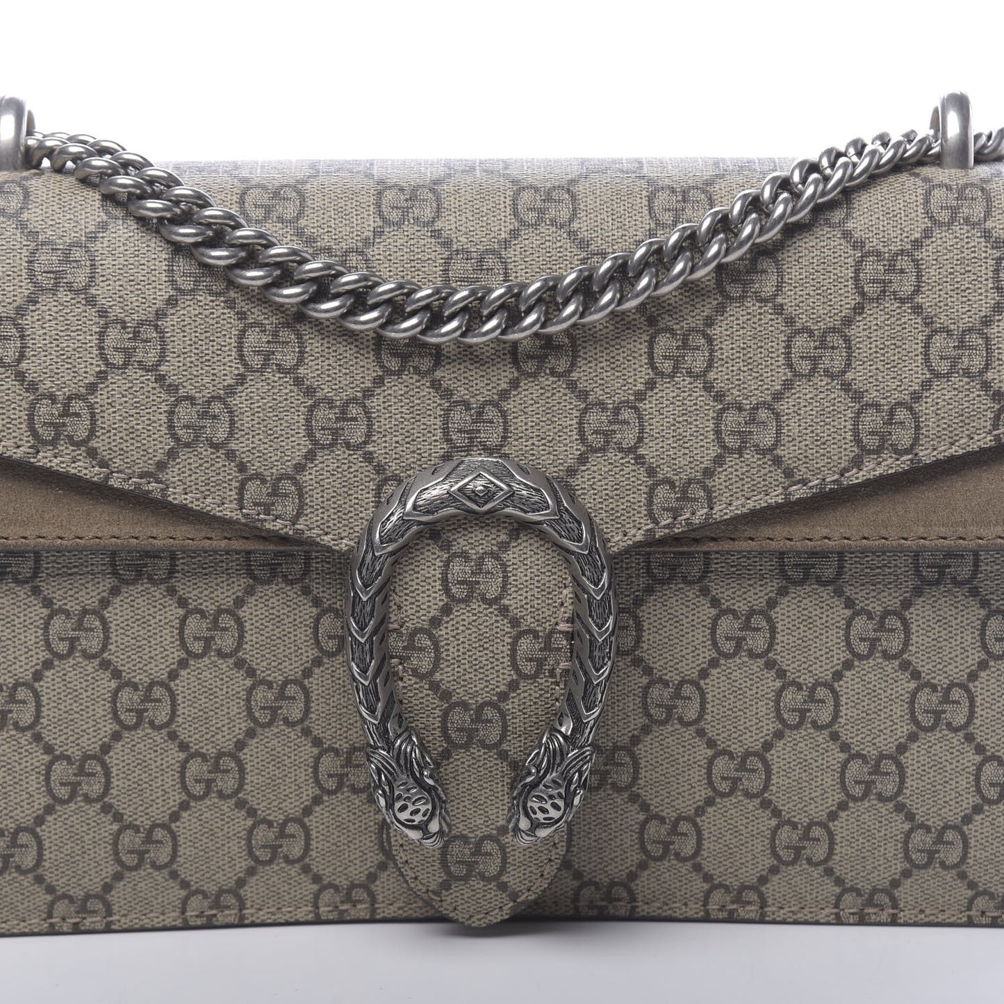 GG Supreme Monogram Small Dionysus Shoulder Bag Taupe