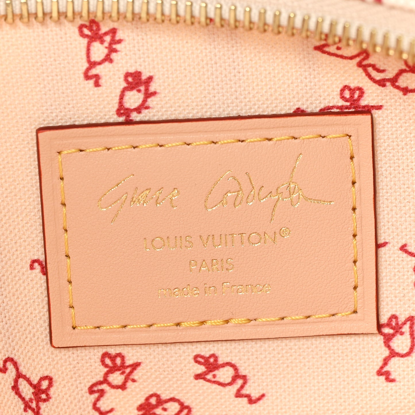 Cotton Canvas Grace Coddington Carry It Beige Plum