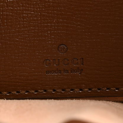 Gucci GG Supreme Monogram Azalea Calfskin Web Mini Jackie 1961 Hobo Beige Ebony Brown Sugar 6 of 10