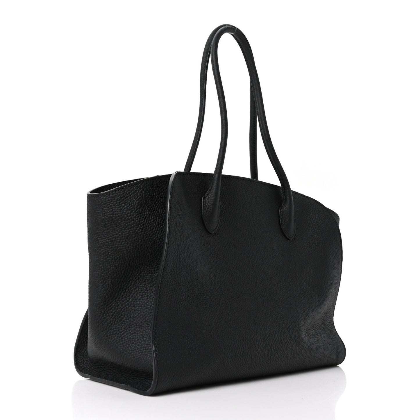 Matte Grained Calfskin Marlo 14 Black