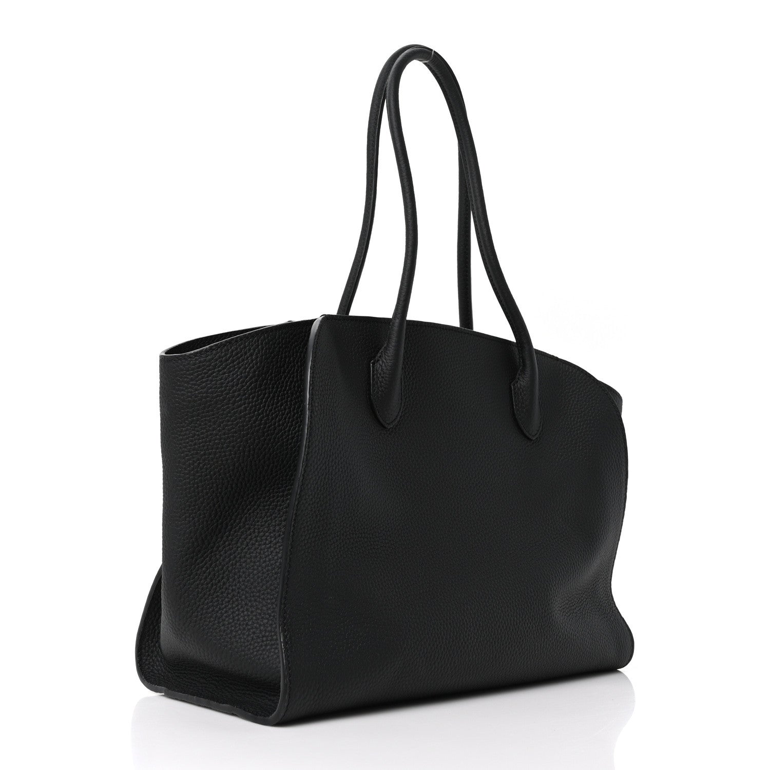 The Row Matte Grained Calfskin Marlo 14 Black 3 of 9