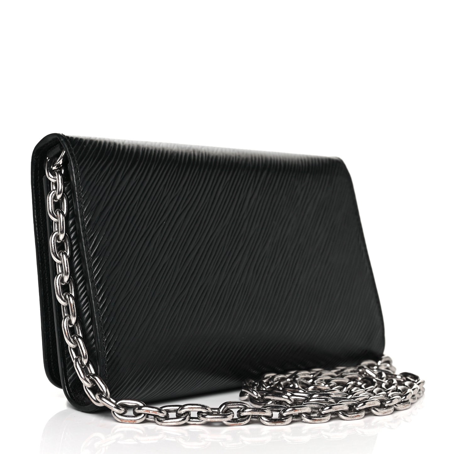 Epi Twist Chain Wallet Black