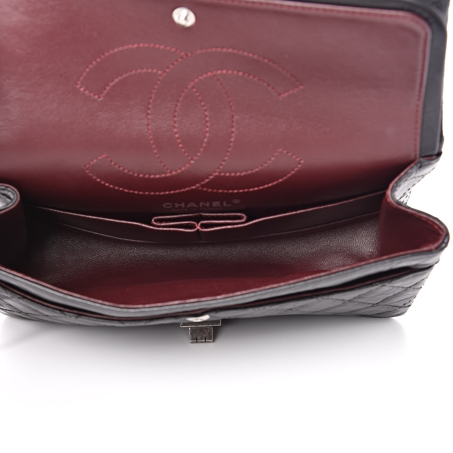 Chanel Aged Calfskin Quilted 2.55 Reissue 225 Flap Black 5 of 11