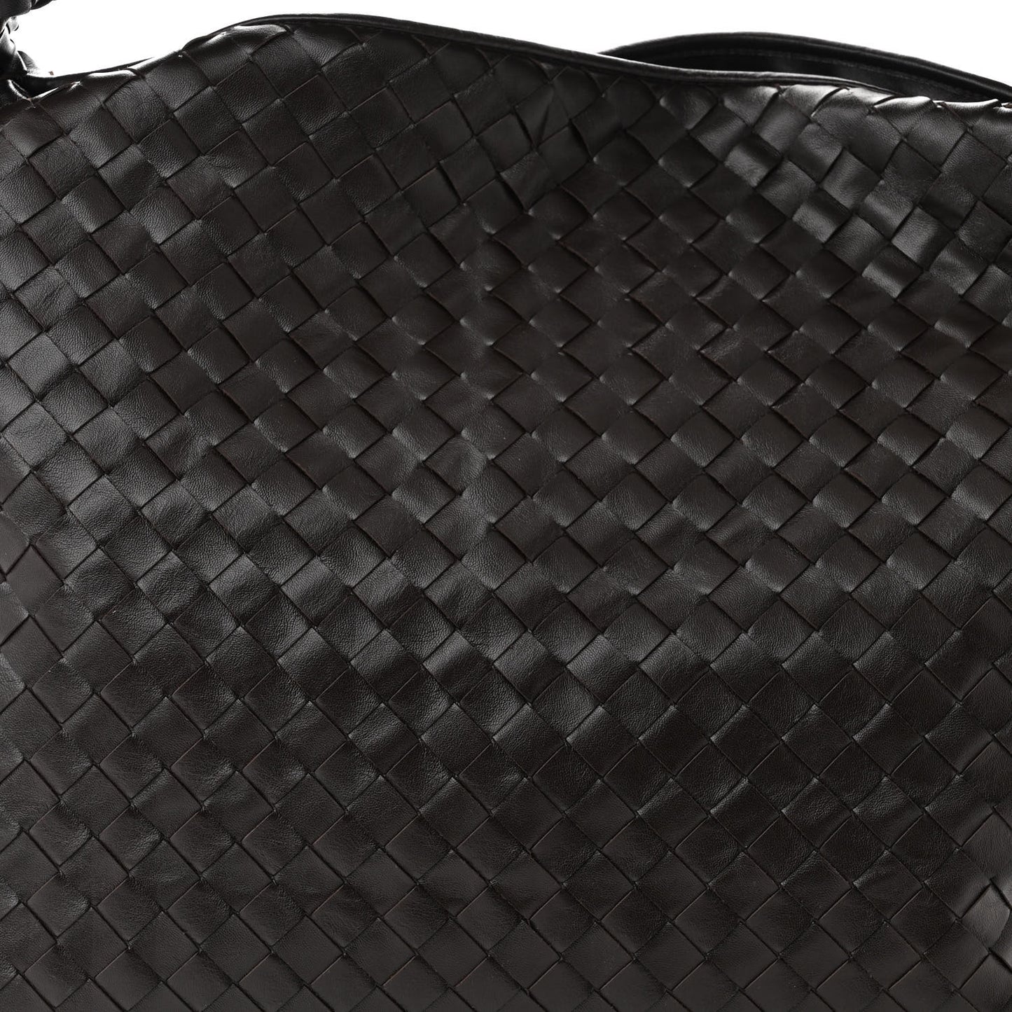 Calfskin Intrecciato Large Hop Ebano