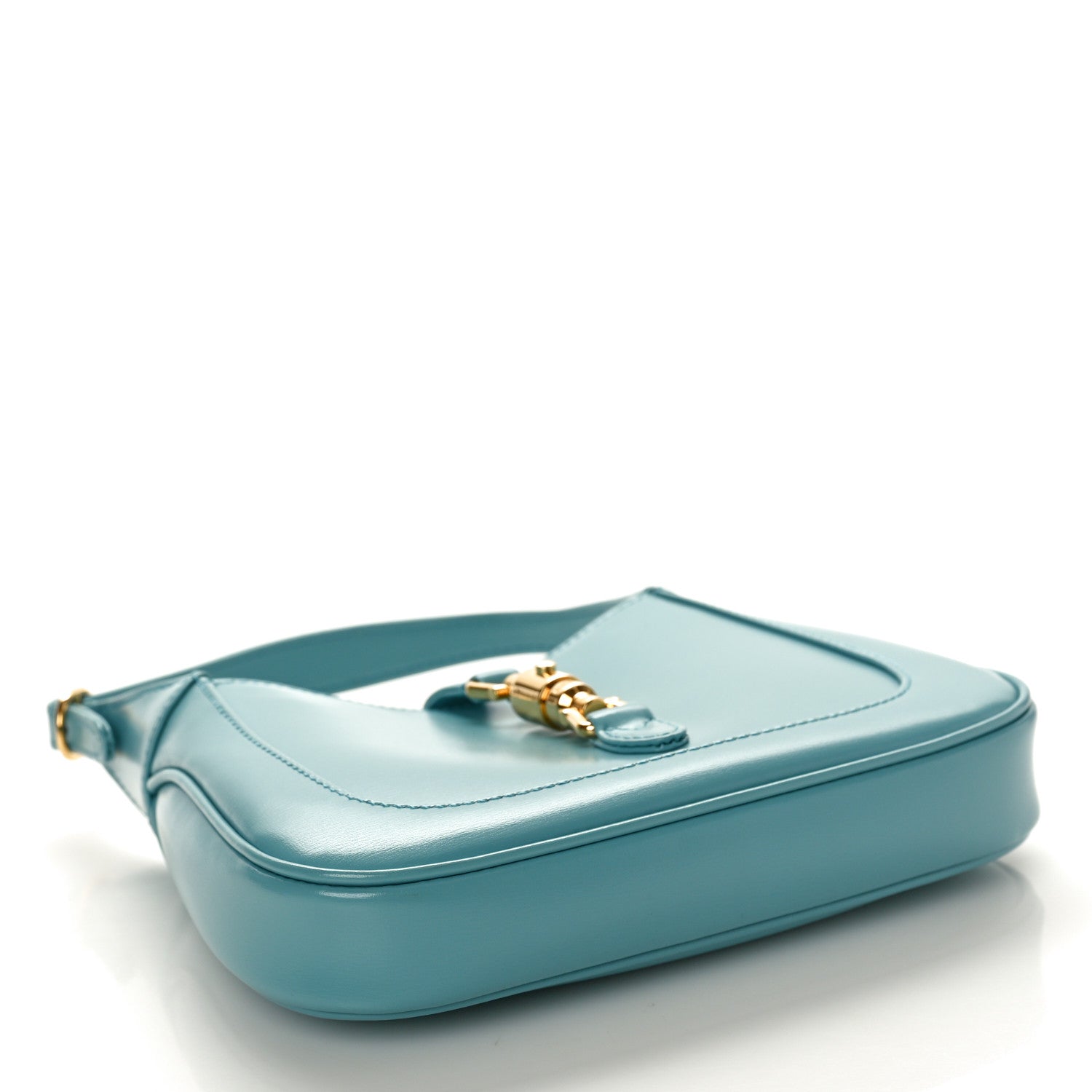 Gucci Boarded Dyana Lux Calfskin Mini Jackie 1961 Hobo Dusty Azure 4 of 9