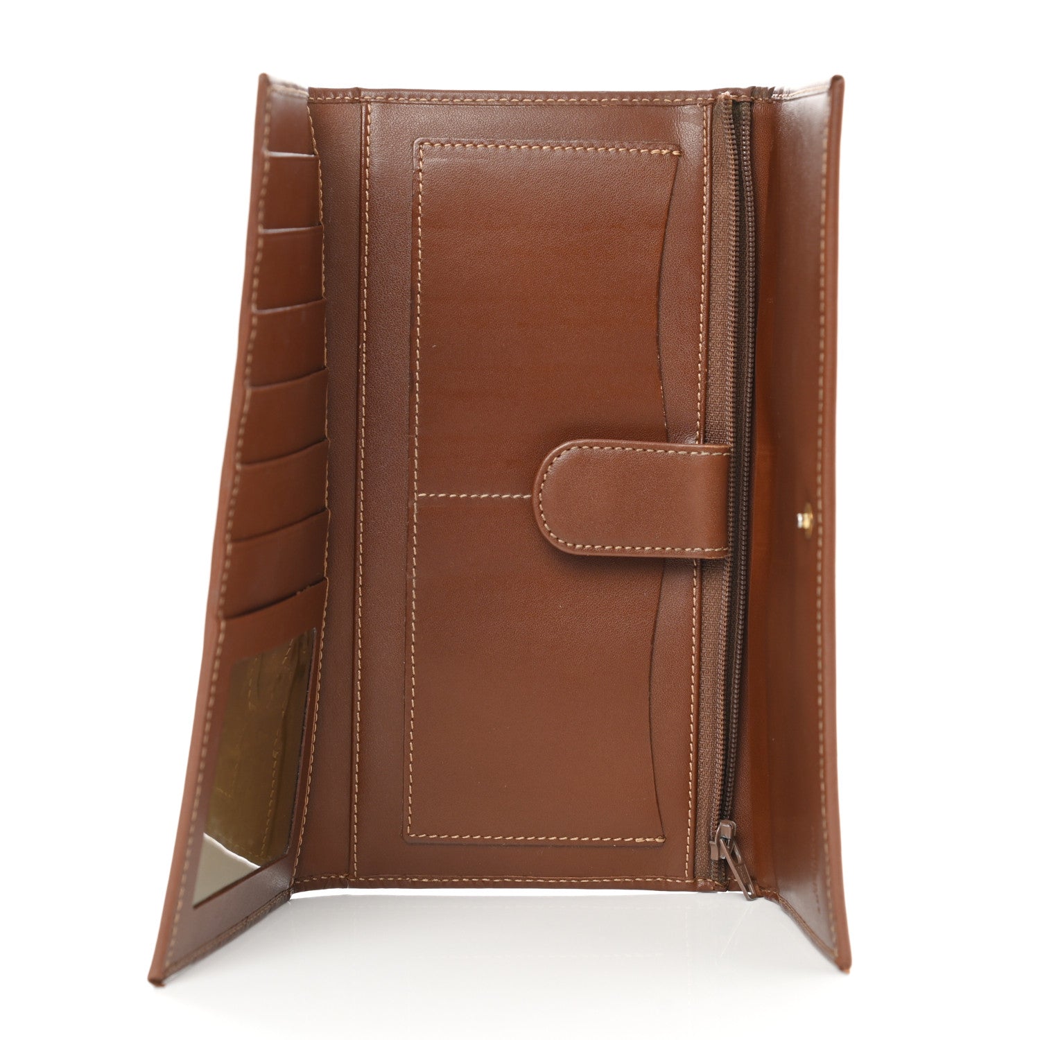 Burberry Haymarket Check Penrose Continental Wallet Tan 5 of 12
