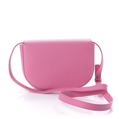 Balenciaga Signature Grained Calfskin Logo Print Ville Day Bag XS Rose Bubblegum Black 3 of 9