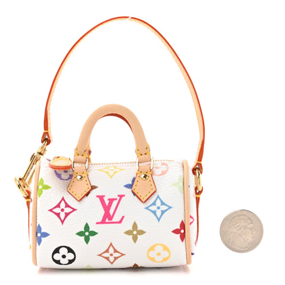 Louis Vuitton x TM Micro Speedy Bag Charm White 2 of 6