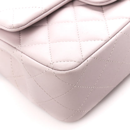 Chanel Lambskin Quilted Mini Rectangular Flap Light Purple 10 of 12