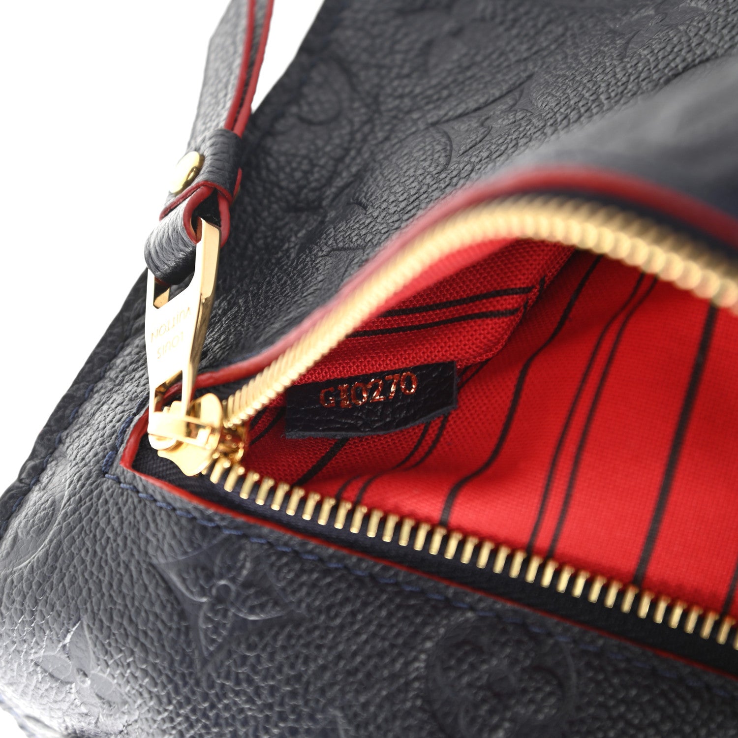 Louis Vuitton Empreinte Pochette Metis Marine Rouge 9 of 9