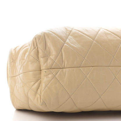 Chanel Lambskin Quilted East West Accordion Flap Beige 5 of 9