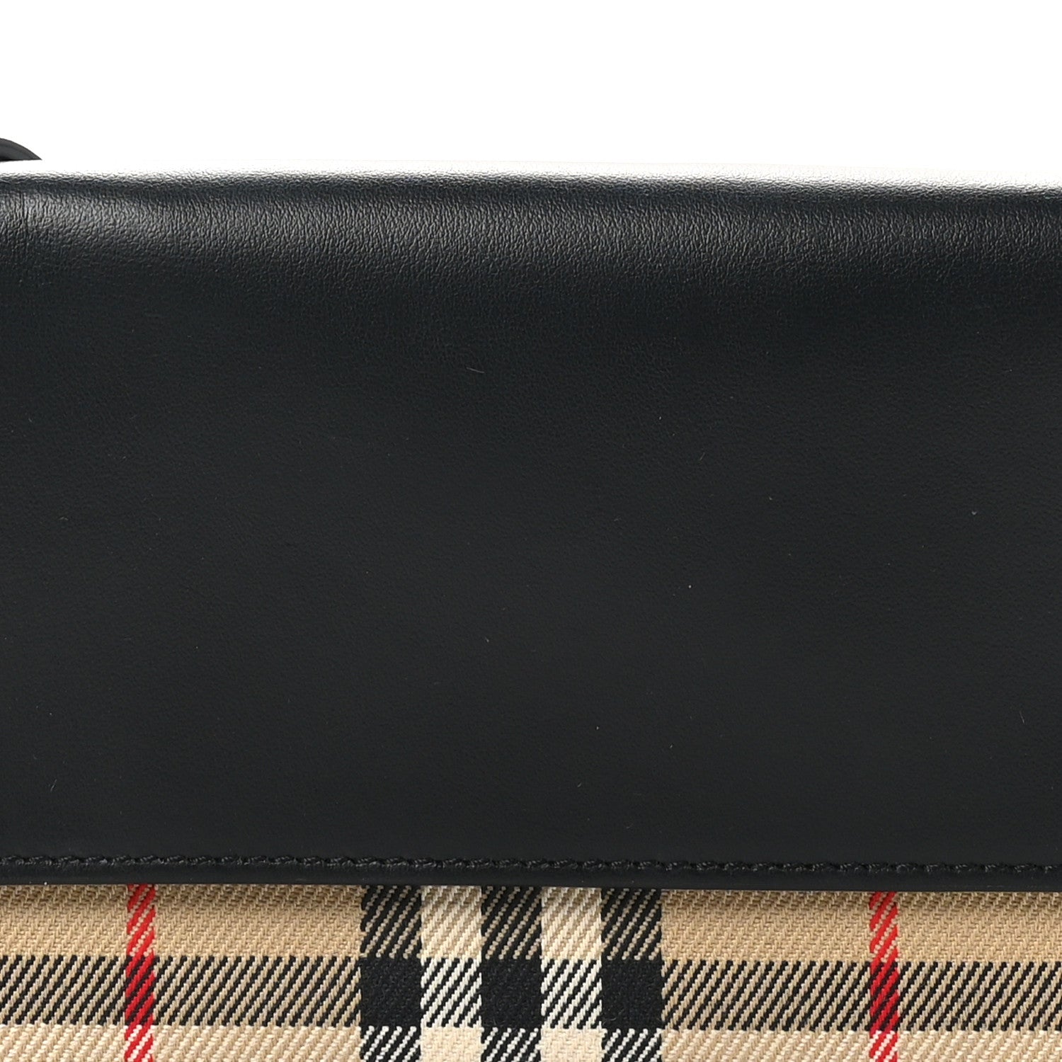 Burberry Calfskin Vintage Check Phone Pocket Crossbody Archive Beige Black 7 of 10