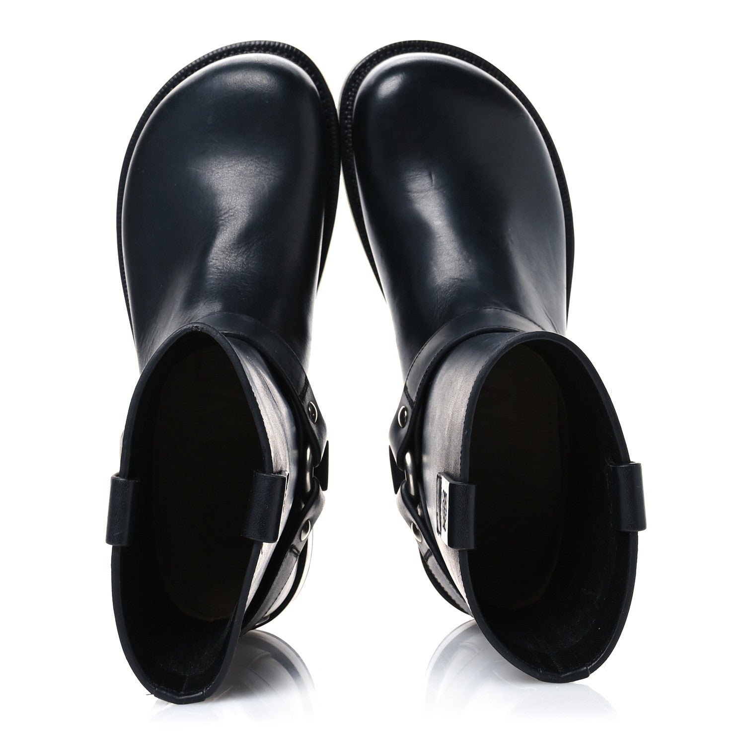 Loewe Calfskin Biker Boots 39 Black 2 of 8