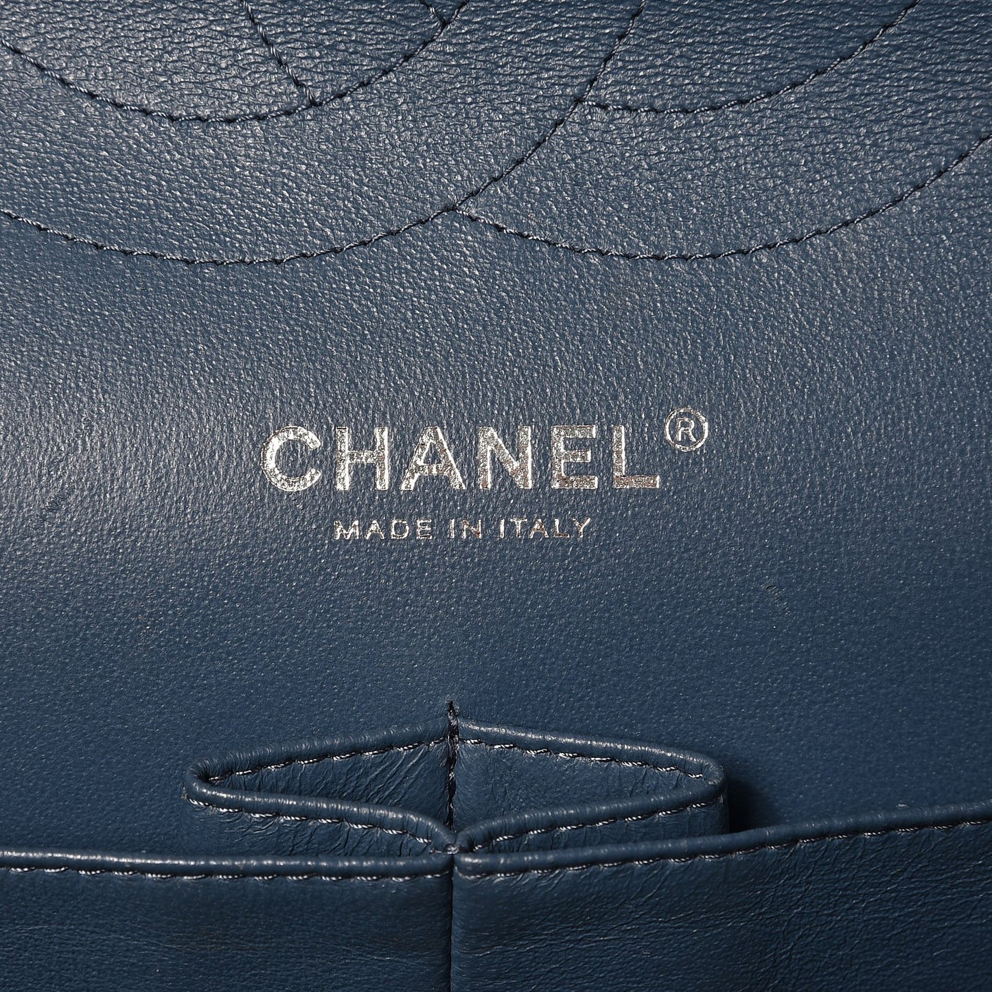 Caviar Quilted Jumbo Double Flap Light Blue