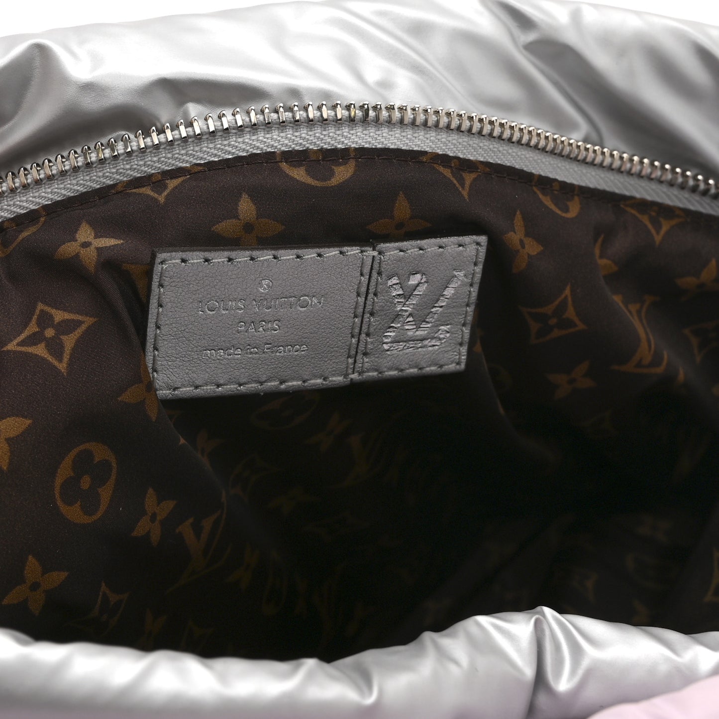 Econyl Monogram Pillow Maxi Multi Pochette Accessories Silver Pale Pink