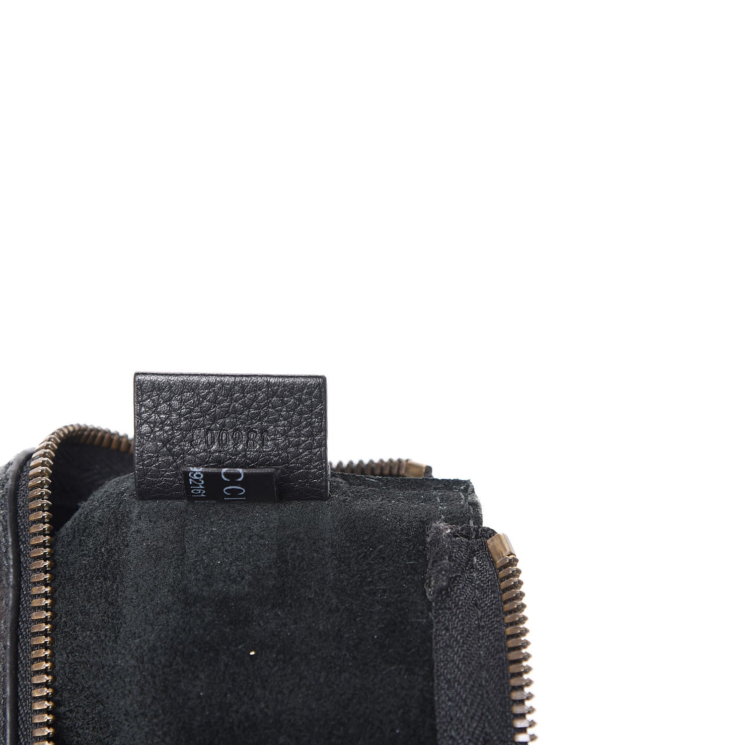 Gucci Pebbled Calfskin Medium Logo Portfolio Clutch Black 8 of 10