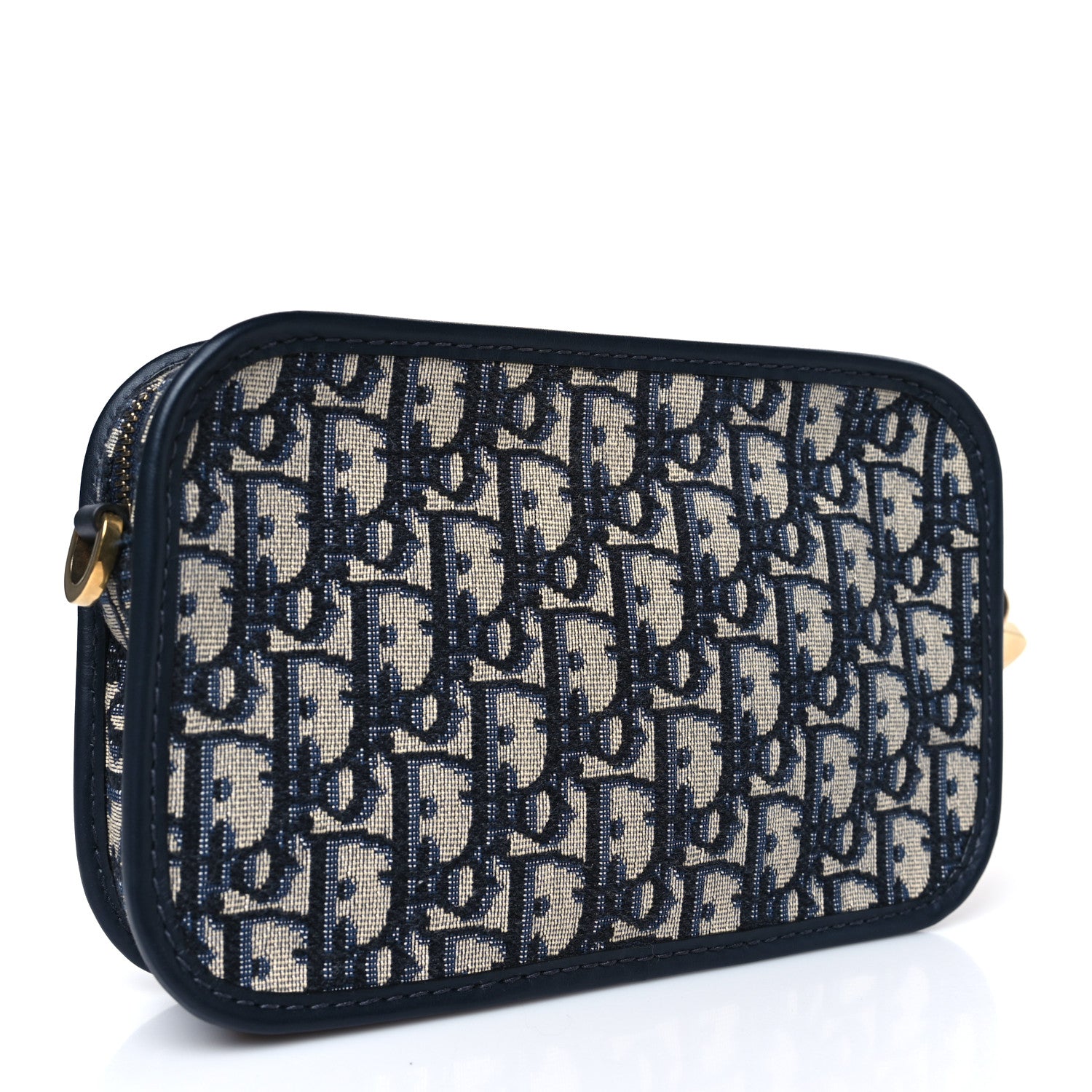 Christian Dior Oblique Diorquake Clutch Blue 3 of 9