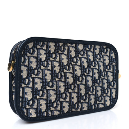 Christian Dior Oblique Diorquake Clutch Blue 3 of 9