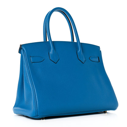 Hermes Taurillon Clemence Birkin 30 Bleu Zanzibar 3 of 41