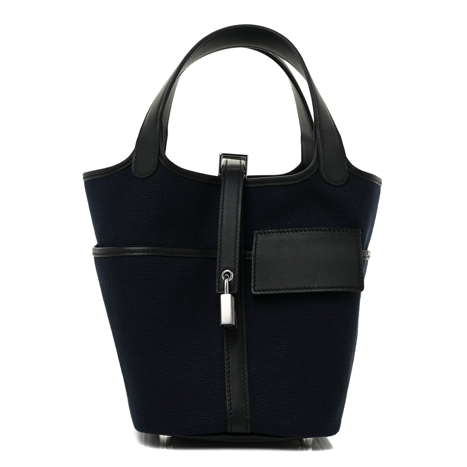 Hermes Toile Goeland Swift Cargo Picotin Lock 18 Bleu Marine 1 of 10