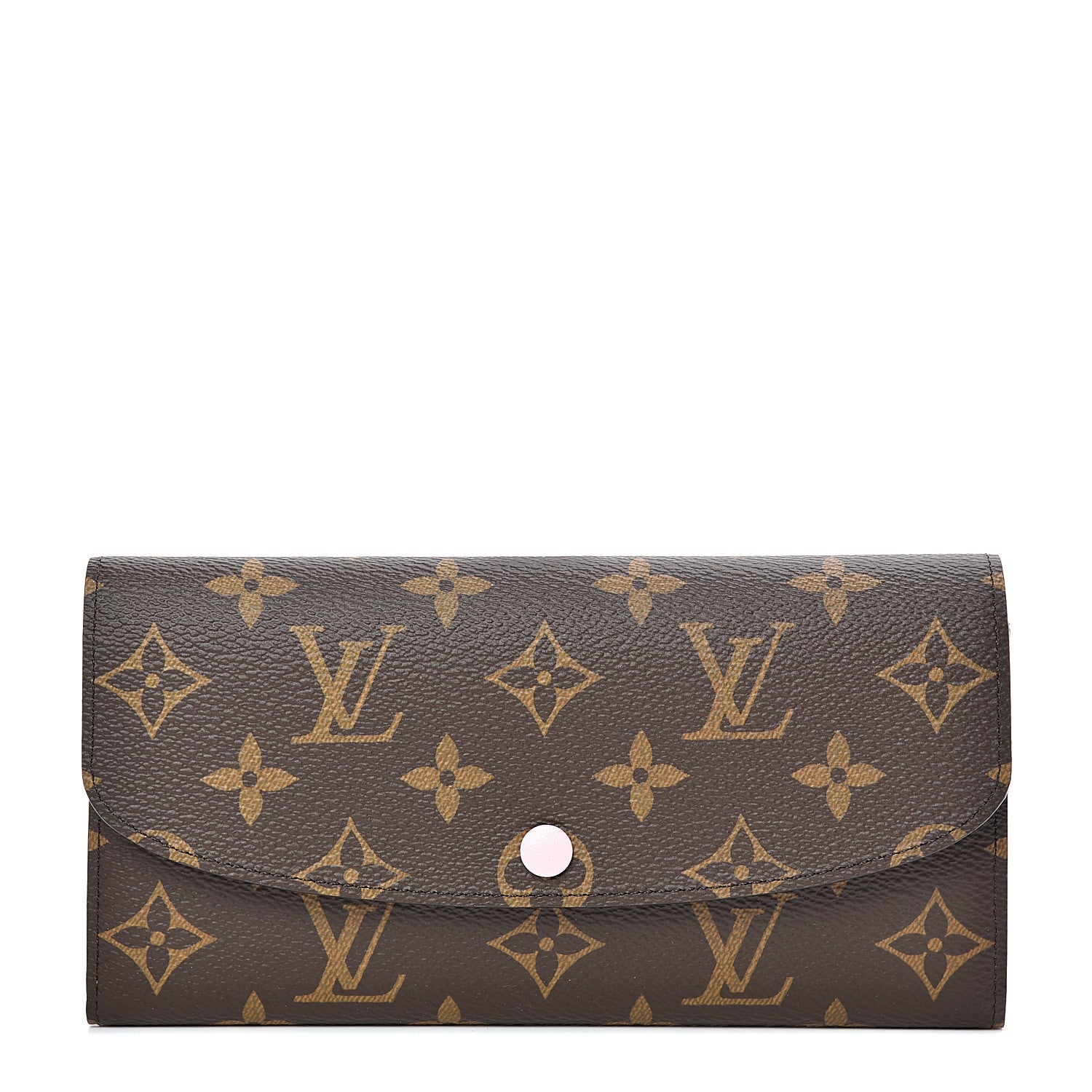 Louis Vuitton Monogram Emilie Wallet Rose Ballerine 1 of 7