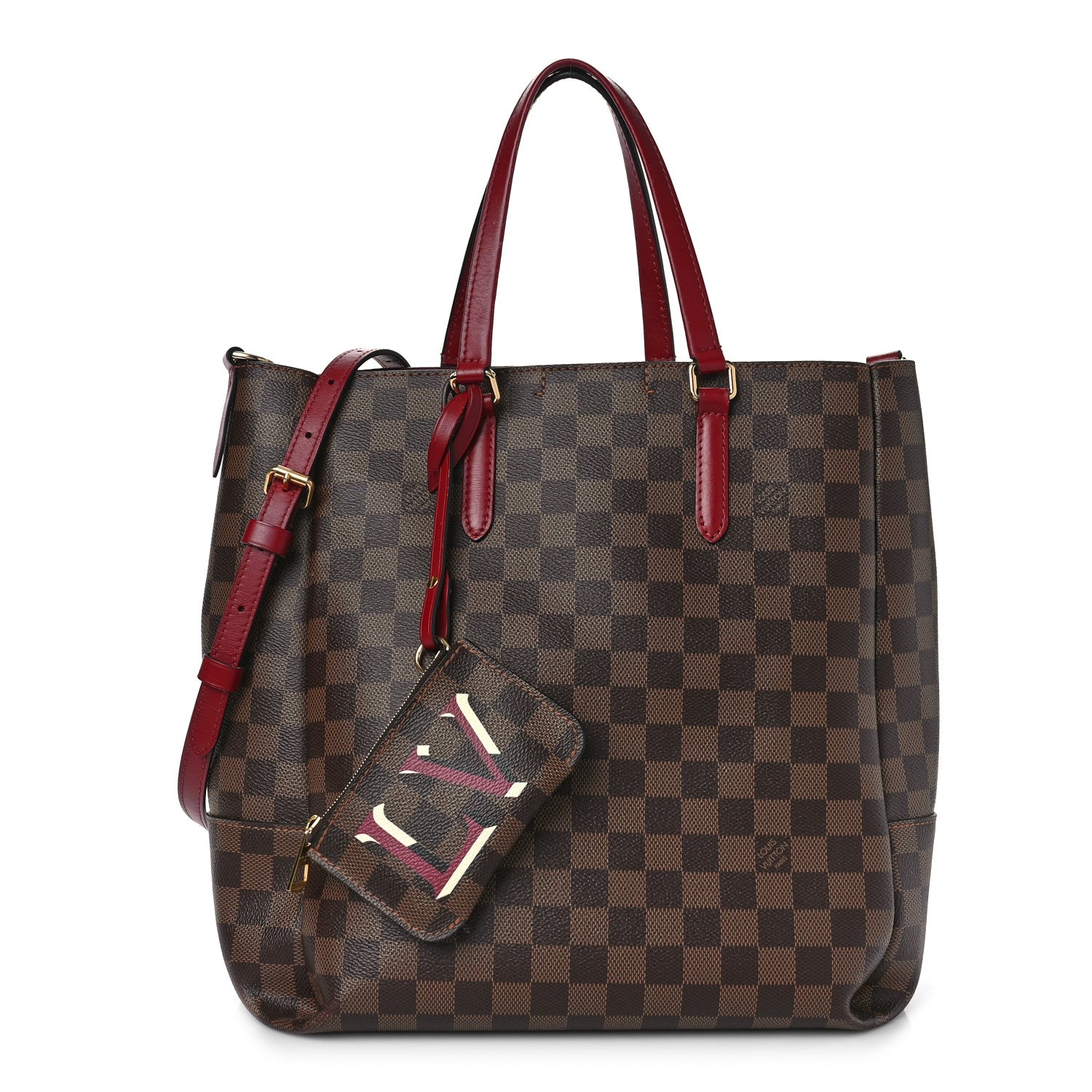 Louis Vuitton Damier Ebene Belmont MM Cherry Berry 1 of 10