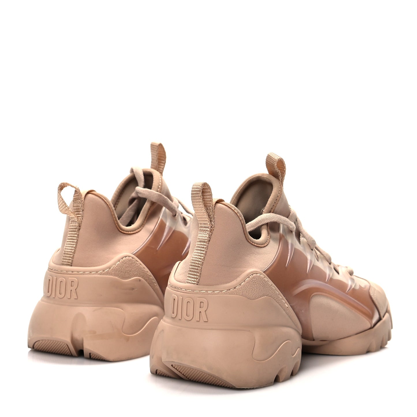Neoprene Rubber Womens D-Connect Sneakers 37.5 Nude