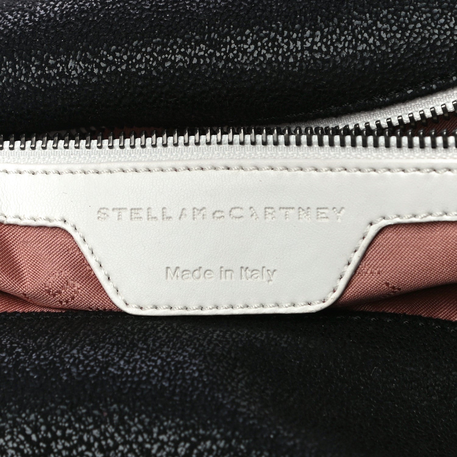 Stella McCartney X ED CURTIS Shaggy Deer Logo Embroidered Large Falabella Black 6 of 10