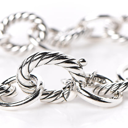 David Yurman Sterling Silver 10mm Medium Oval Link Bracelet 4 of 5