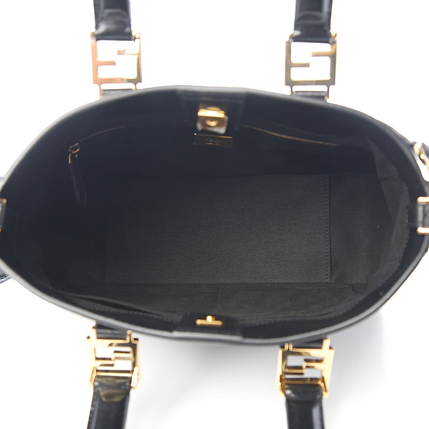Vitello Glacier Small FF Tote Black