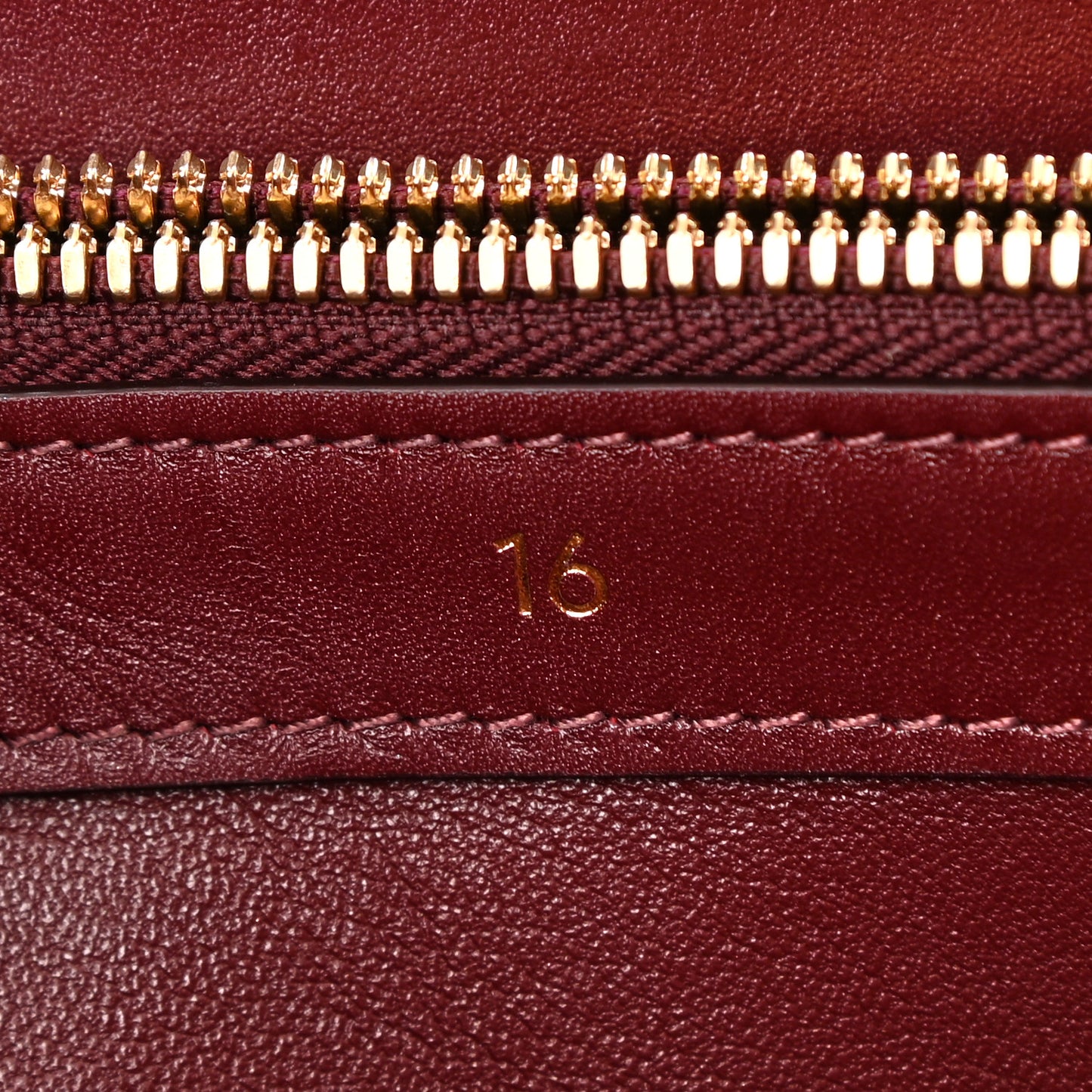 Satinated Calfskin Medium 16 Top Handle Bag Light Burgundy