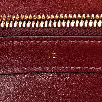 Celine Satinated Calfskin Medium 16 Top Handle Bag Light Burgundy 7 of 9