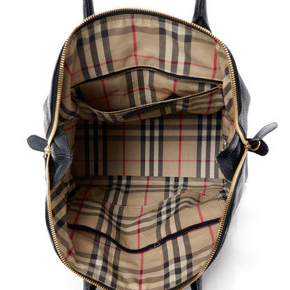 Burberry London Grainy Calfskin Small Greenwood Bowling Bag Black 5 of 15